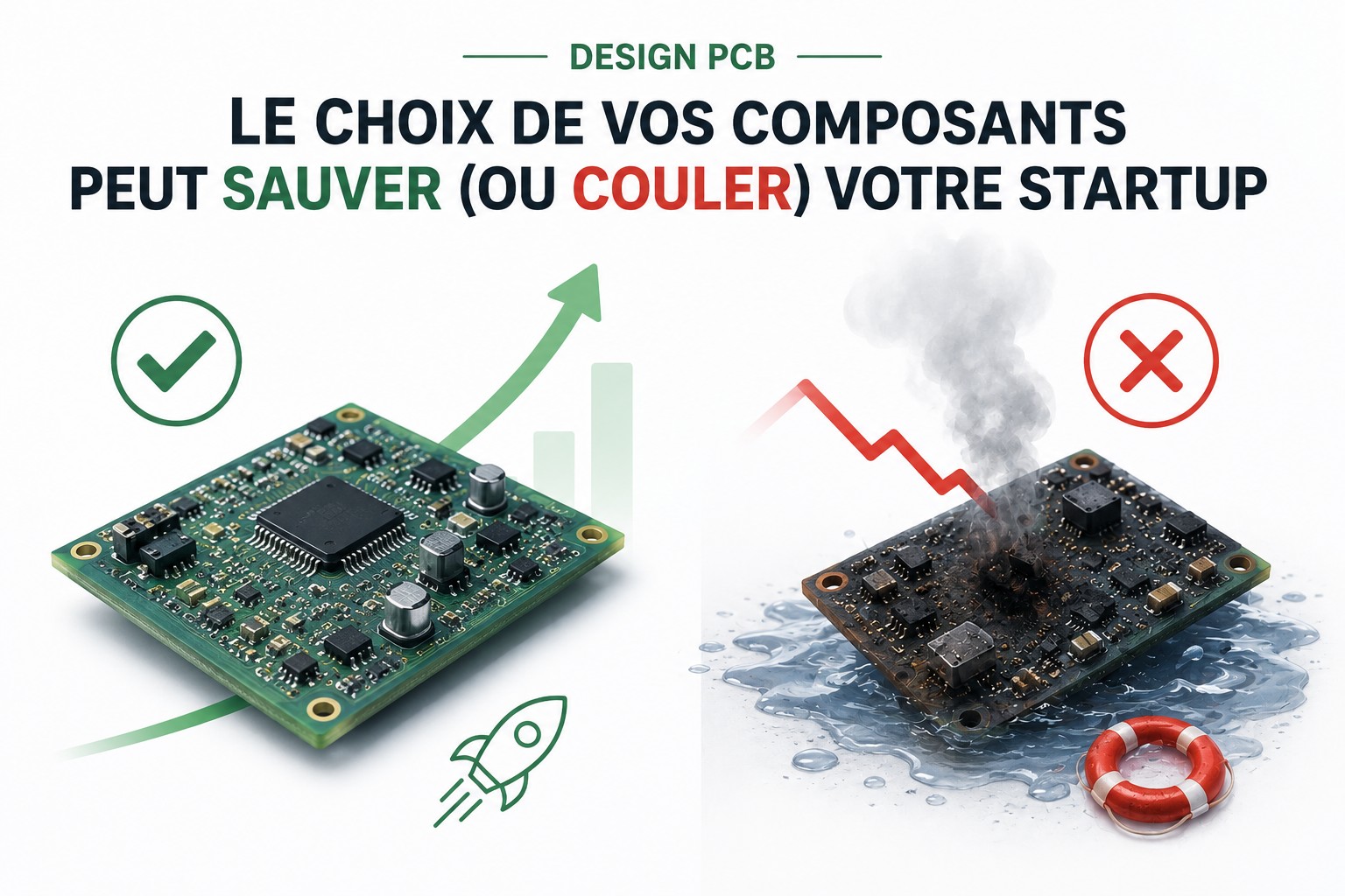 Design PCB : Pourquoi le choix de vos composants peut sauver (ou couler) votre startup